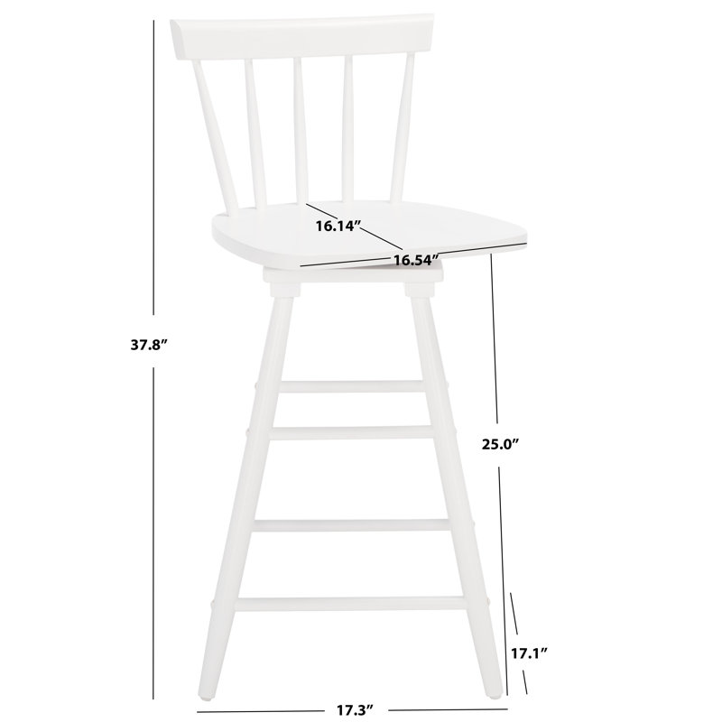 Tabouret de comptoir pivotant Portside, Blanc