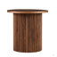 Plateau de table en placage, ensemble de 2 tables basses rondes, table basse en MDF avec base en métal, table d'appoint de canapé pour salon, salle de réception