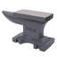 Enclume en fonte 24 lb avec corne ronde simple et base stable pour la fabrication de bijoux et le forge léger