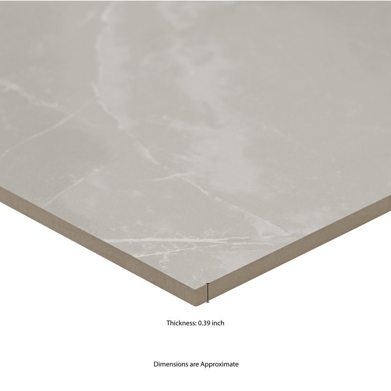 Carrelage de sol et mural Sonoma Gravelle 12 po x 24 po en porcelaine polie aspect pierre, Gravelle