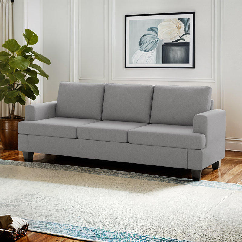 Canapé 3 places Morden, Gris clair, H 29,13 po x l 84,65 po x P 32,28 po