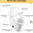 15.55 In Comfort Height Ceramic Toilet, 1.1/1.6 Flush, White, Soft Close Seat, & One White Height, Flushing, Approved