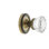 Rope Rosette with Crystal Door Knob