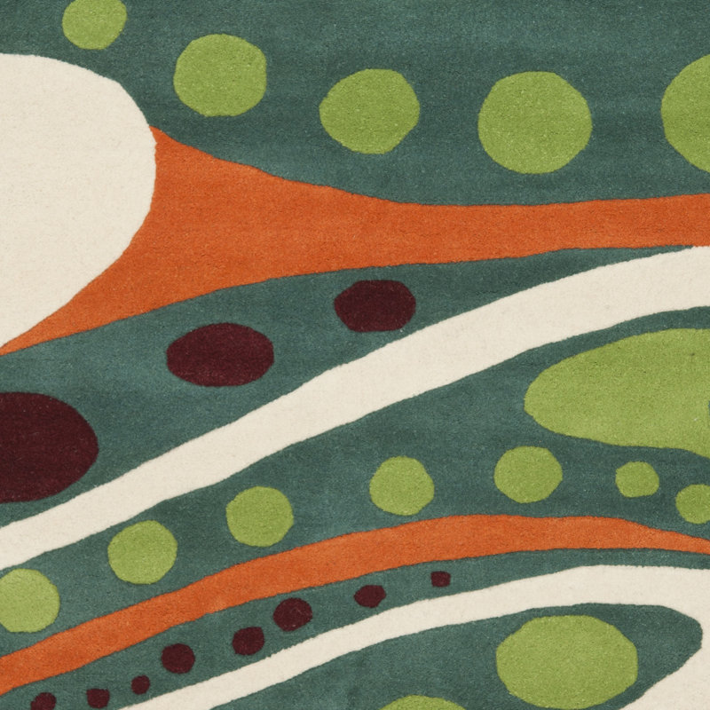 Jorie Hand Tufted Wool Abstract Rug, Runner 2'6" x 6'