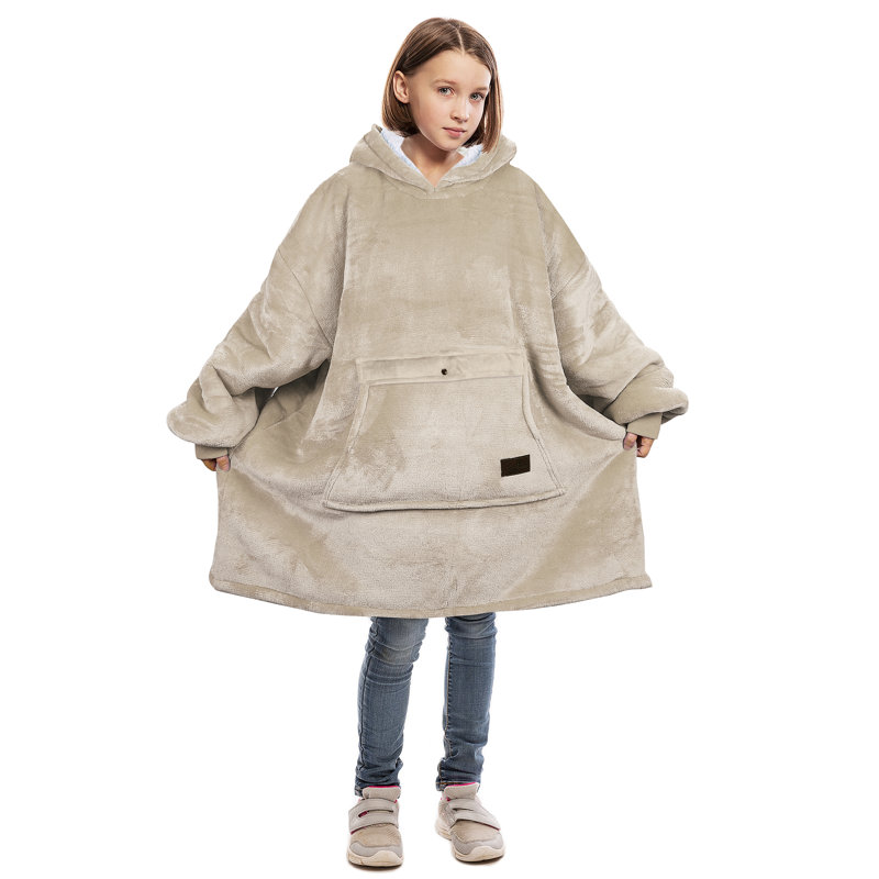 Sweat à capuche pour enfants Catalonia, Beige