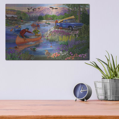 «The Canoe Crowd» par Bigelow, illustrations en métal