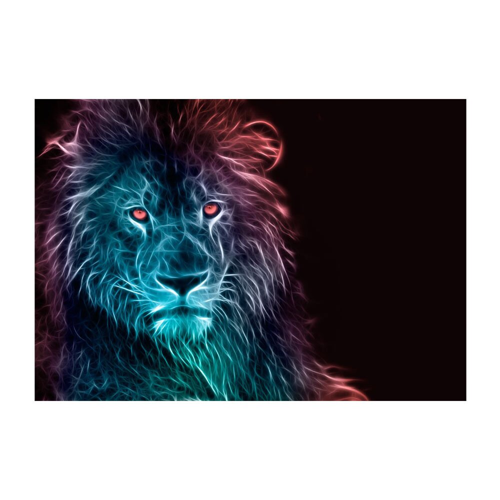 Fototapete Abstract Lion Rainbow