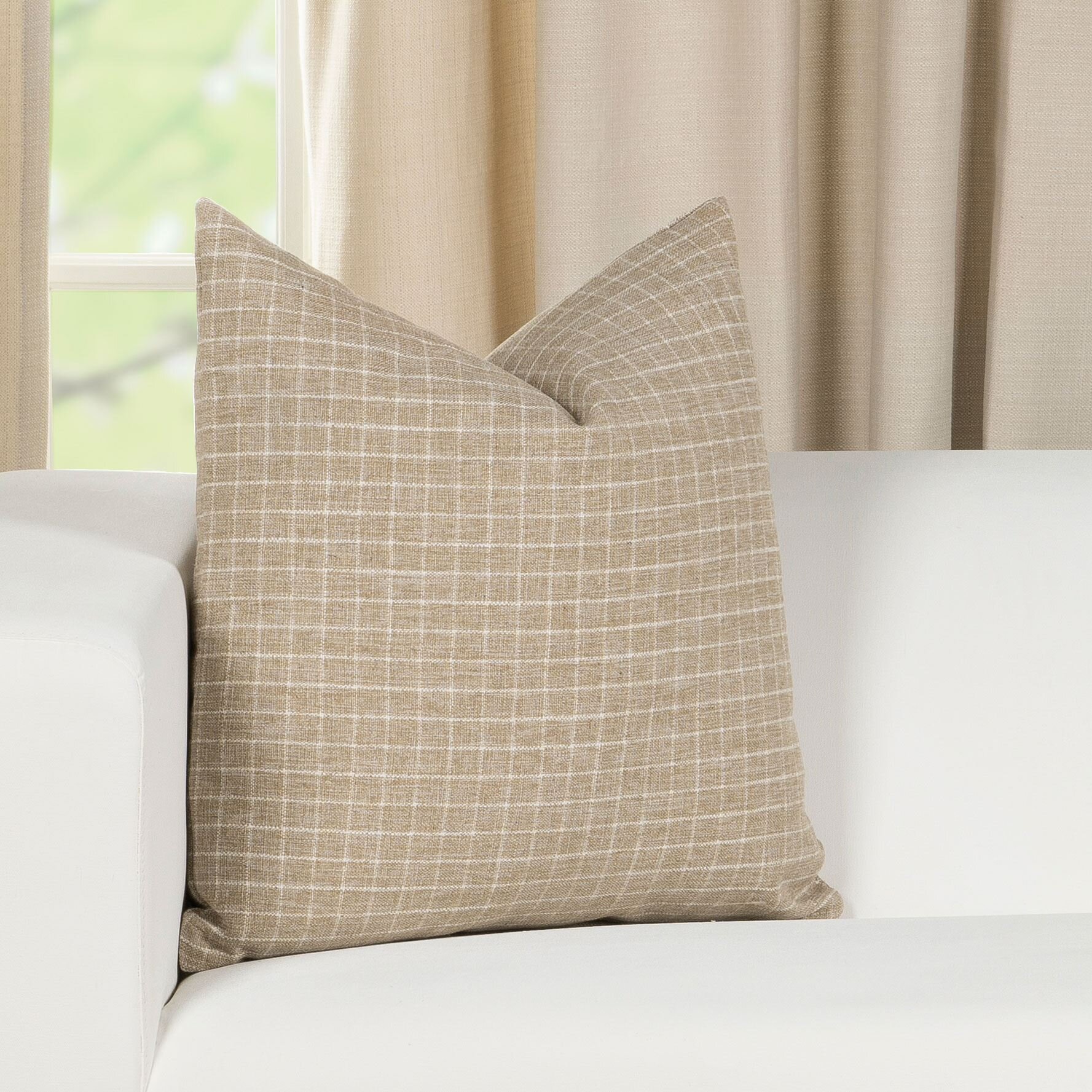 Bashawn Square Cotton Pillow Cover & Insert Gracie Oaks