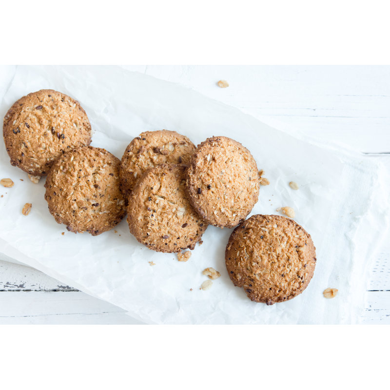 Wholegrain Cookies - Wrapped Canvas Print, 30cm H x 46cm W x 3.8cm D