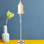 Porte-bougie argent 20,75 po H