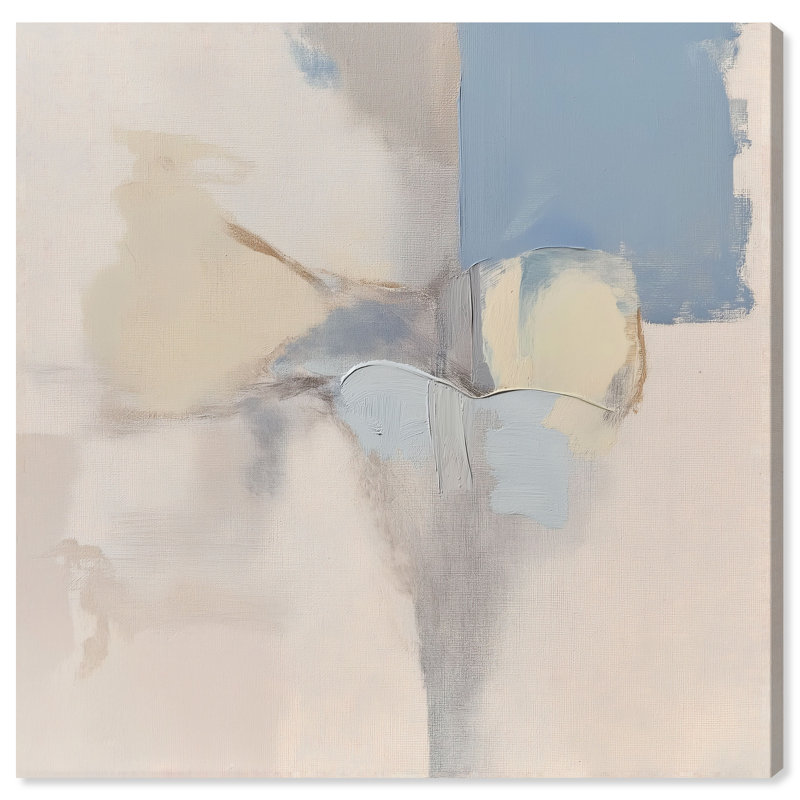 Clouded Calm I Canvas Abstract Print by Oliver Gal, Black Frame, 12 x 12, 12"H x 12"W, Canvas Unframed