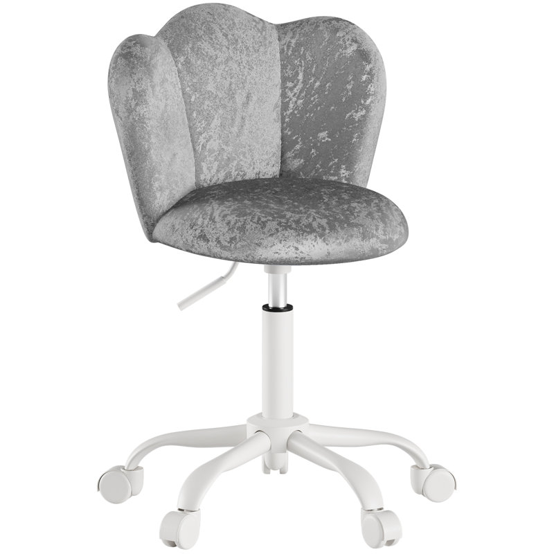 Office Chair, Grey Velvet