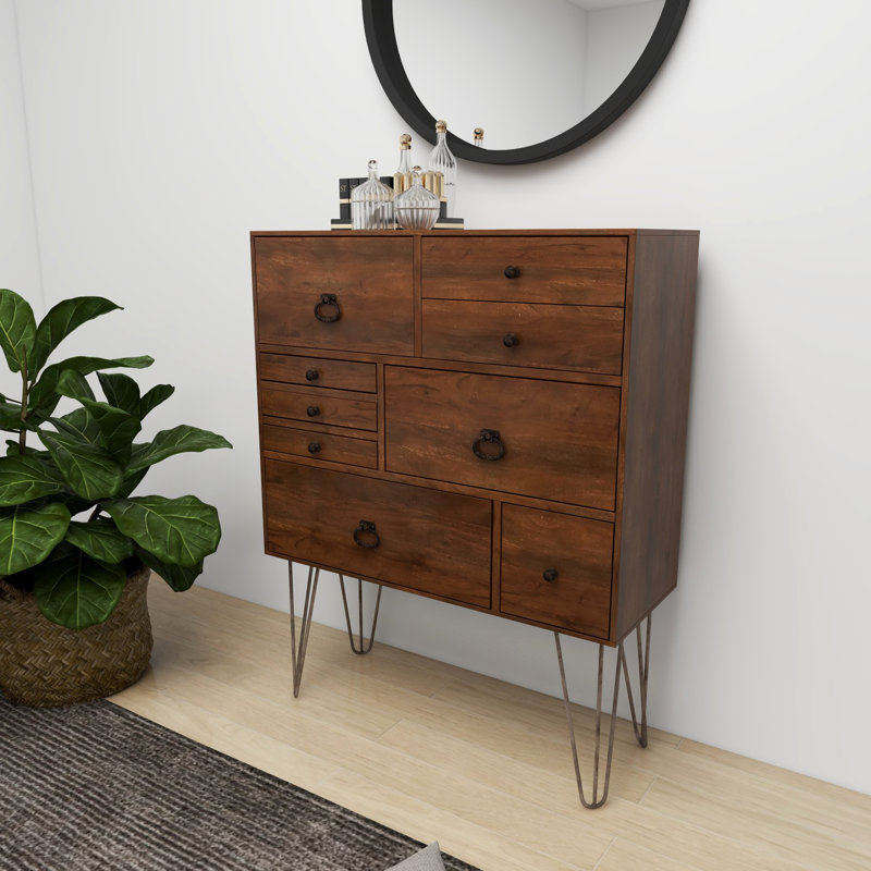Commode double 9 tiroirs Como