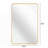 Rectangular Metal Framed Bathroom Mirror