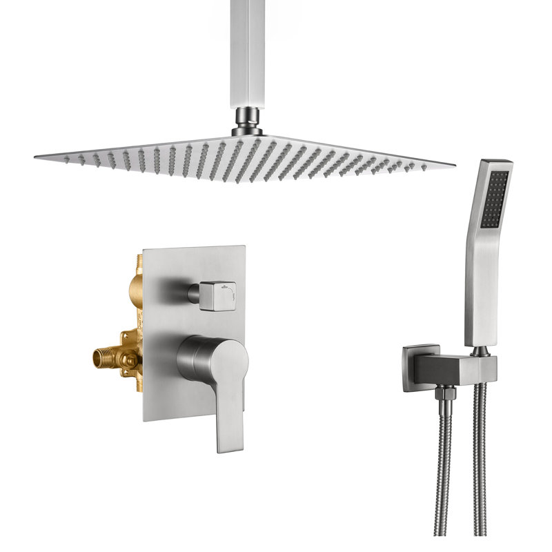 All-In-One Kit with Rough in-Valve, Brushed Nickel