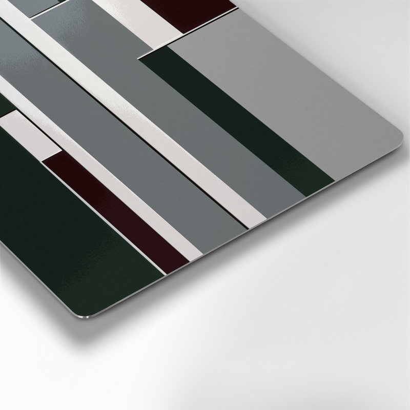 Hard Edge 96 Gray Metal Wall Art