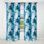 Rideau occultant en marbre bleu et bleu océan à motif Allure III - 1 panneaux