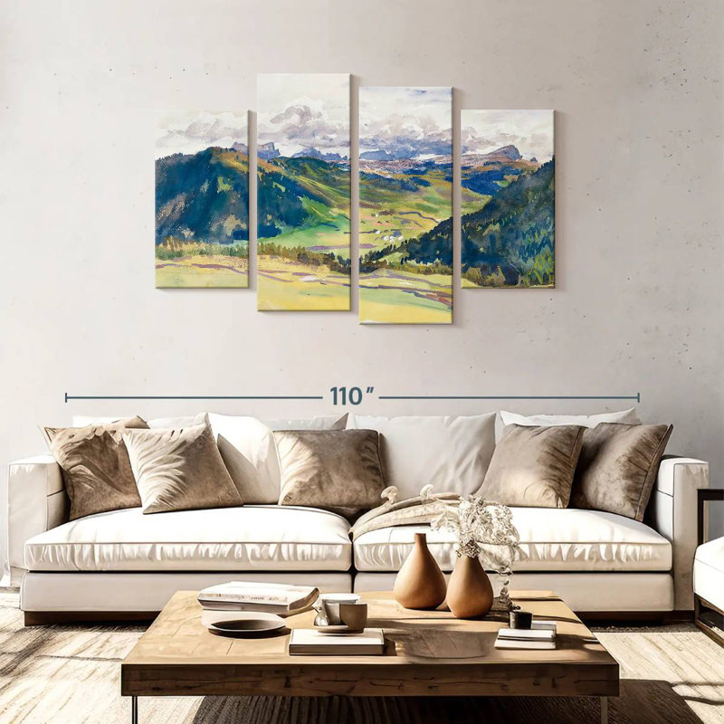 Dolomites d'Alvord Open Valley 1913-1914, H 48 po x l 75 po