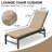 21‘’ in W X 72‘’ in D X 2.75‘’ in H Outdoor Chaise Lounge Cushion Set-29852506-261480788-50102324