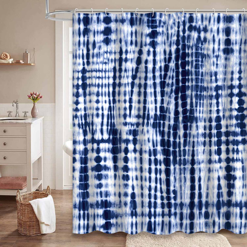 Rideau de douche Indigo Tie Dye, 72" L x 72" W