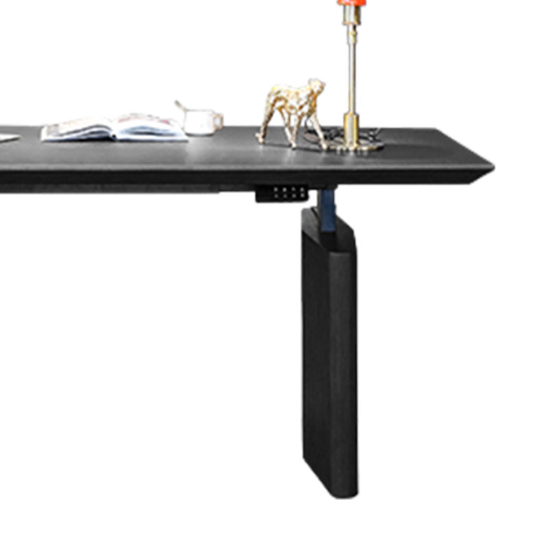 Bureau à hauteur réglable, bureau / bureau, simple, H 51,18 po x l 62,99 po x P 27,56 po, Noir