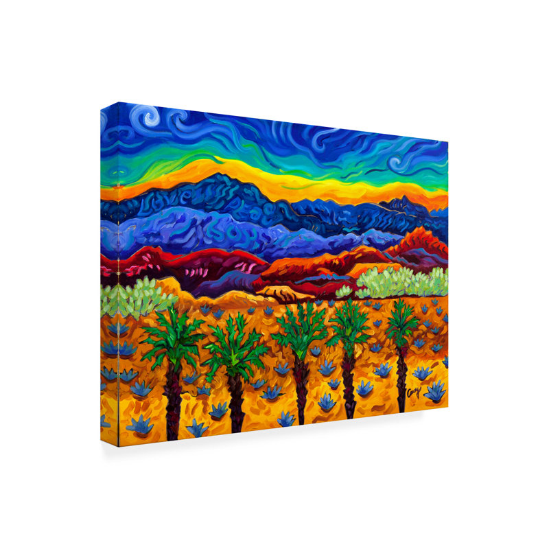 Transformation par Cathy Carey - peinture sur toile tendue, H 35 po x l 47 po x P 2 po