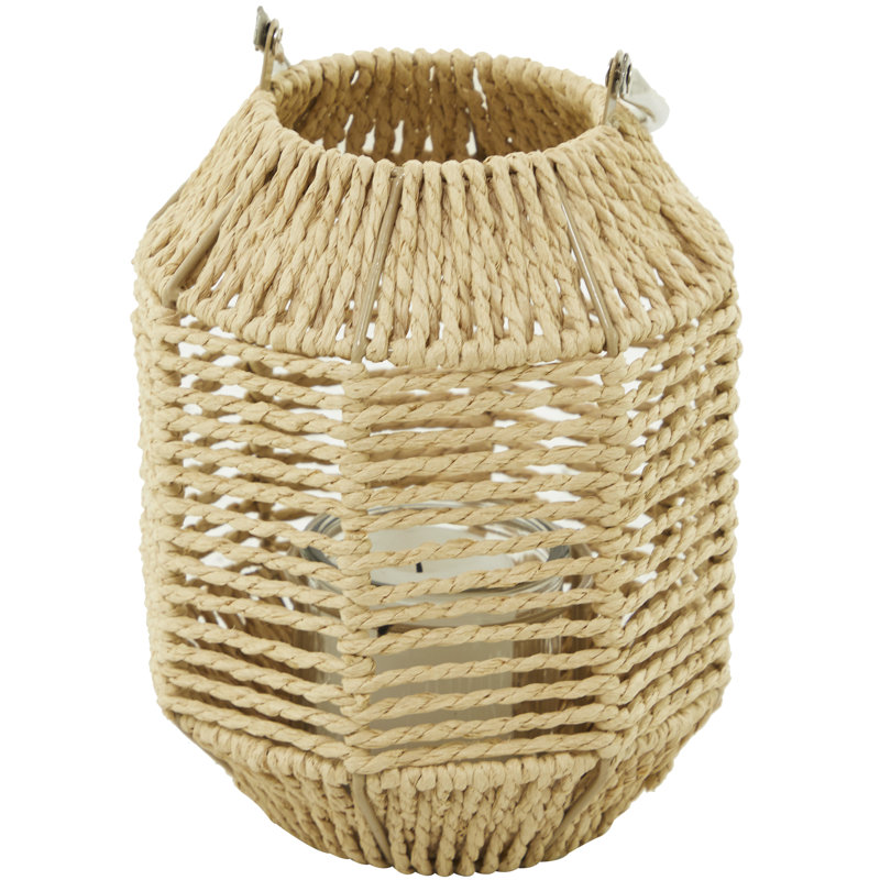 Lanterne en métal Cole and Grey, H 9,4 po x l 6,75 po x P 6,95 po