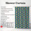 Rideau de douche Radiant Tile - Premium-399810916