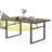 Romily Rectangular Steel Outdoor Dining Table Umbrella Hole , 64 " W 38 " D