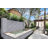 Stonecrest 6 in. x 18 in. Multi Finish Marble Ledger Corner Wall Tile-91943256