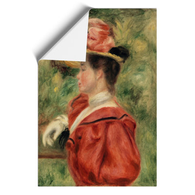Woman with Glove by Pierre Auguste Renoir - Frameless Print