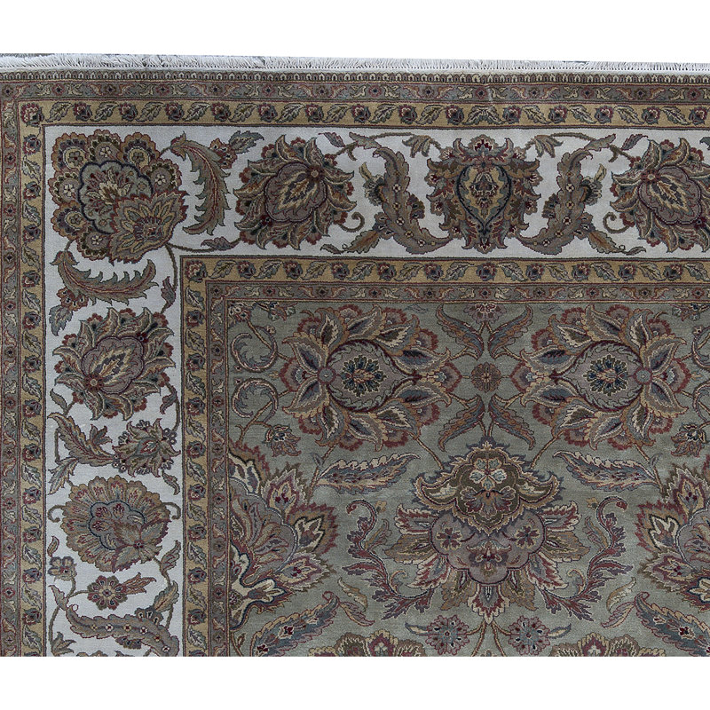 Wool Oriental Area Rug, Rectangle 9'1" x 11'6"