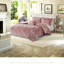 Ensemble de literie en velours luxueux, polyester confortable, décor de chambre à coucher moderne