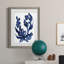 Indigo brossé Blooms I encadré mat - prêt à accrocher-115783409-115783410