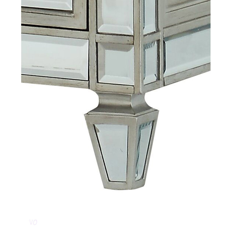 Armoire de rangement à large tiroir avec commode à miroir Varian