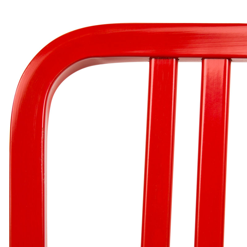 Chaise de patio d'extérieur Hitchcock, Rouge