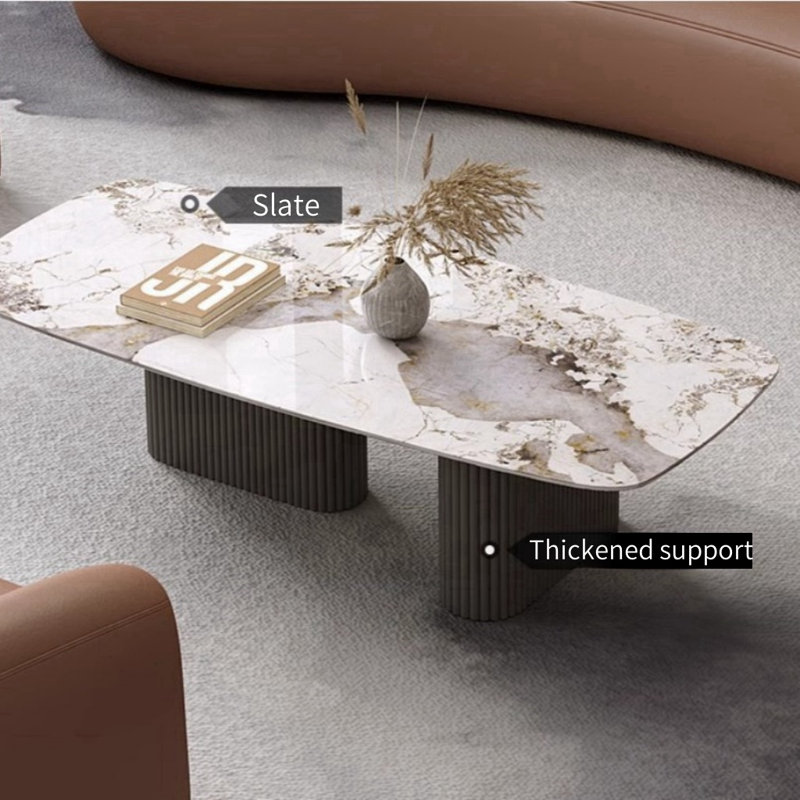 Combinaison de table basse moderne simple brun