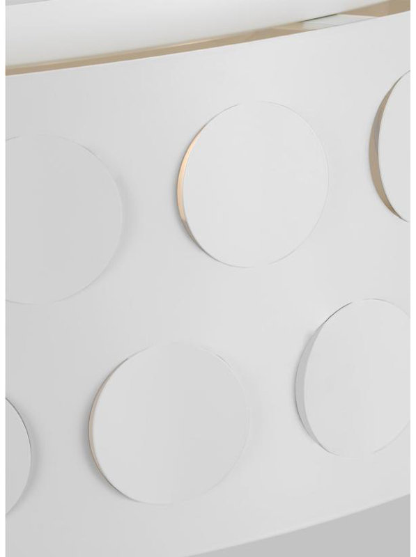 Dottie 4 - Light Flush Mount, Burnished Brass