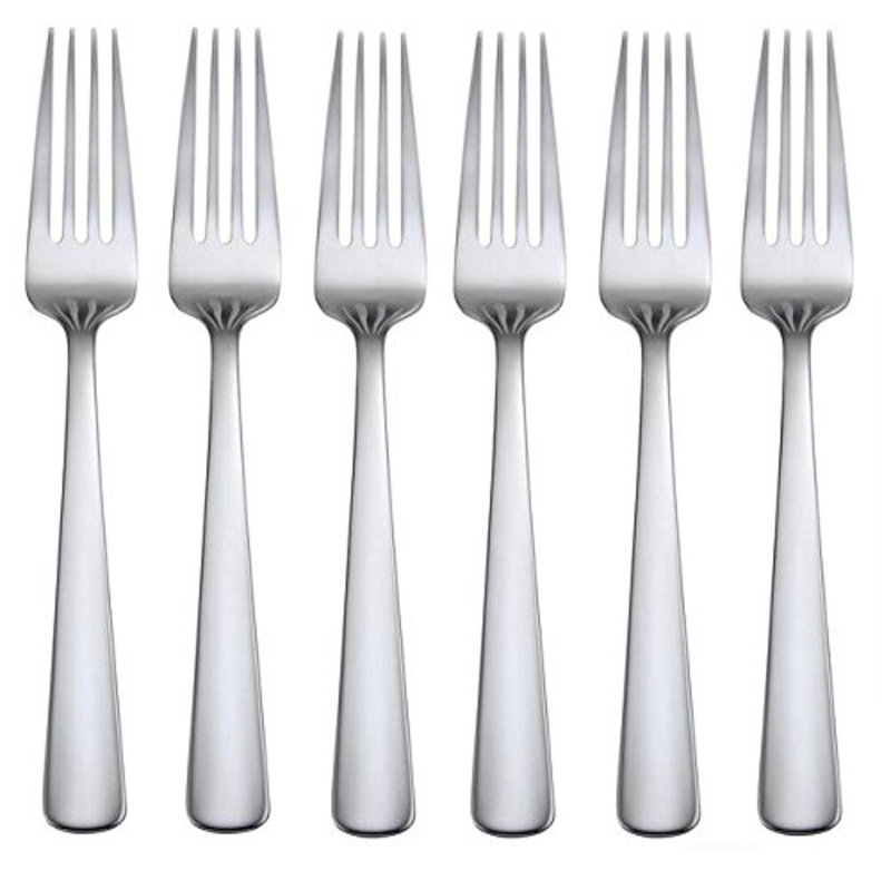 Oneida Aptitude Everyday Flatware Salad Forks, 18/0 Stainless Steel
