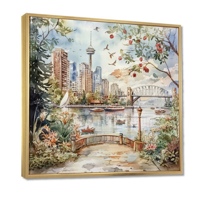 Canada Canada, paysage de sagesse de Vancouver II - art mural de la ville de Vancouver