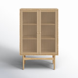 Begonia Solid Wood Accent Cabinet