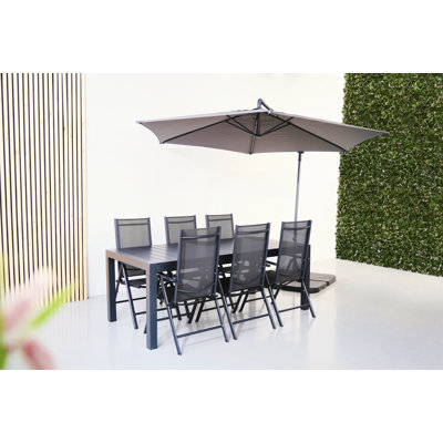 Medora 6 - Person Patio Dining Set with Extendable Rectangular Table