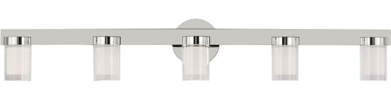 Esfera Small Bath, 5.9" H x 36" W x 3.4" D, Polished Nickel