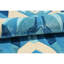 Tapis en laine / viscose abstrait noué à la main bleu clair / noir / beige-70808467