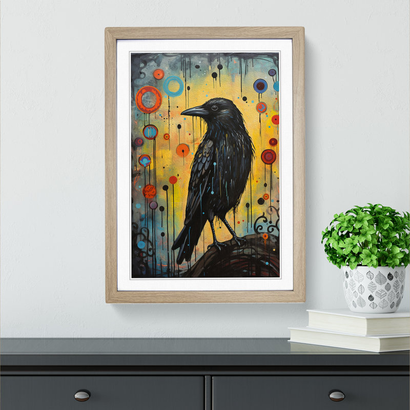 Single Picture Frame Print on Wood, 64cm H x 46cm W, Oak Framed