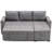 Upholstered 84 " L-Shaped Sofa Bed