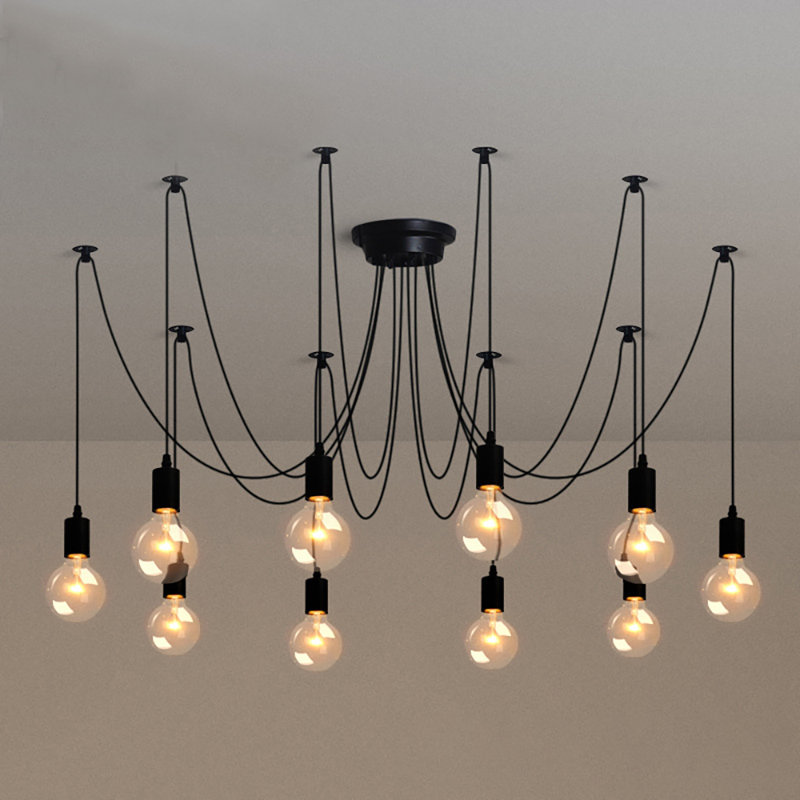 Borges Spider 10-Light Novelty Modern Linear Dimmable Chandelier