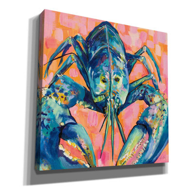 'Lilly Lobster I' by Jeanette Vertentes, Canvas Wall Art