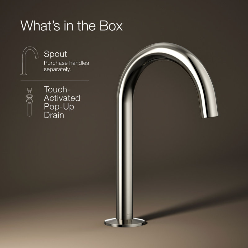 Components Bathroom Sink Faucet Spout With Tube Design 1.2 GPM