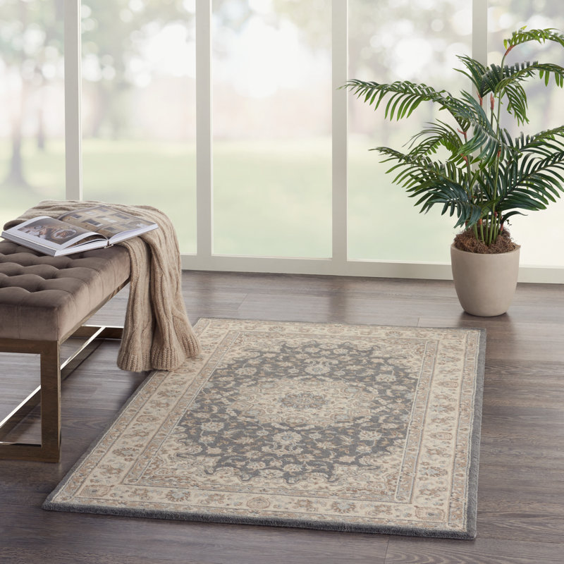 Crownover Wool Oriental Indoor Rug, Rectangle 3'6" x 5'6"